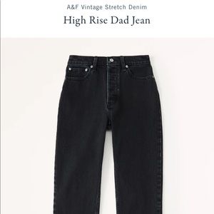 Abercrombie & Fitch High Rise Dad Jeans - size 27 / 4R